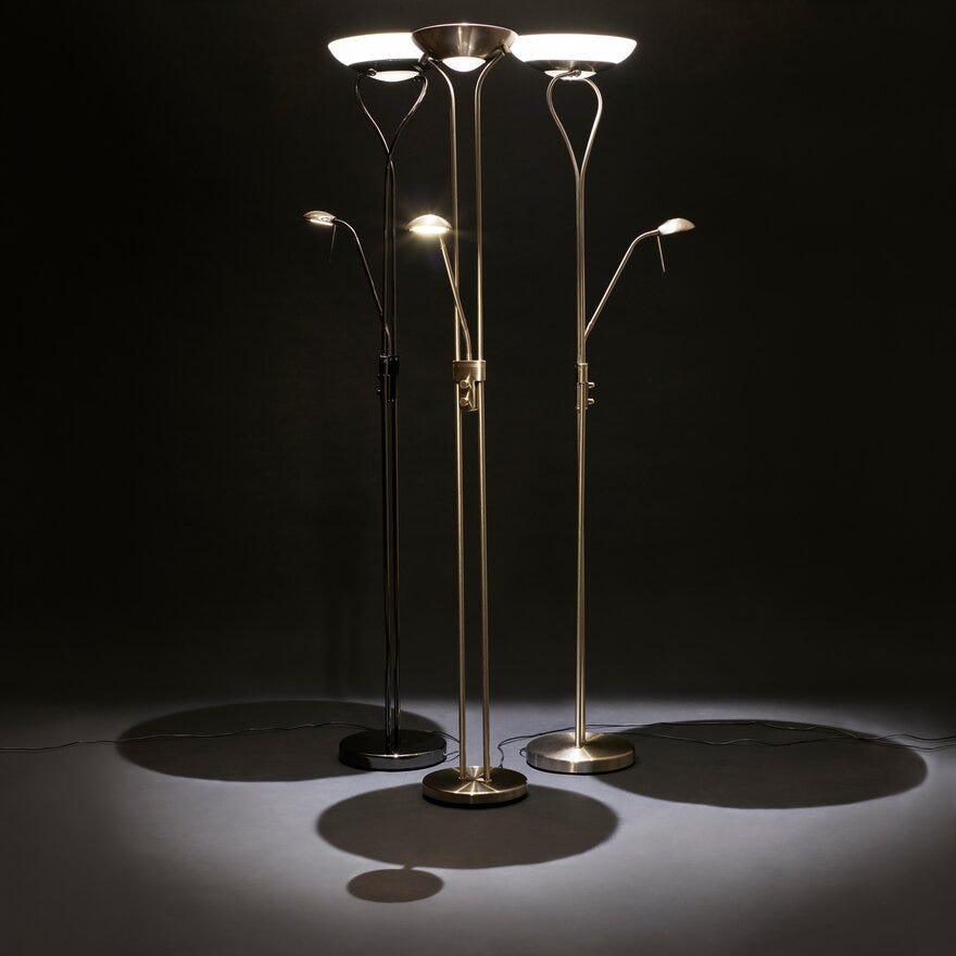 Uplight gulvlampe store
